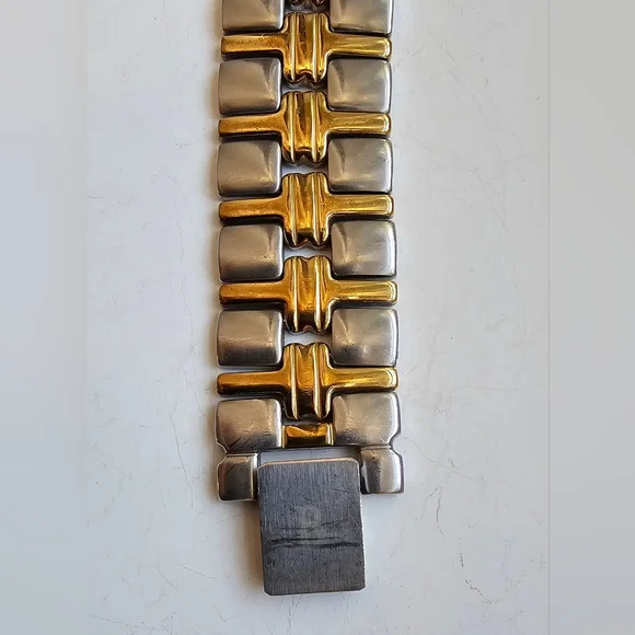 Bulova Infinity Collection wristwatch, two-tone. Unisex EUC! - Picture 12 of 16